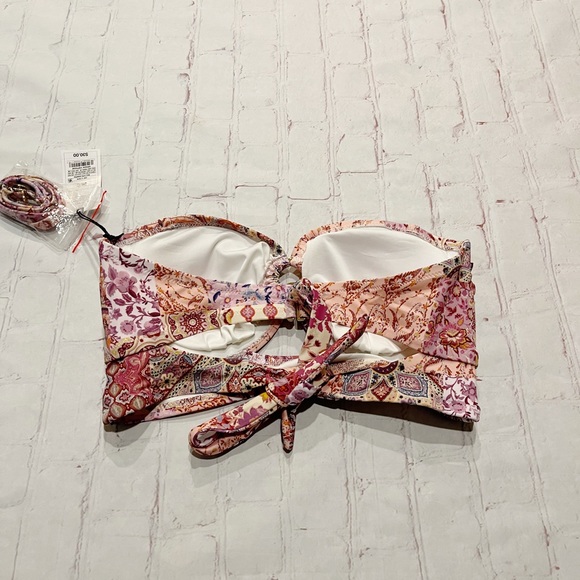 [Shade & Shore] NWT paisley bandeau swim top 36C - Picture 5 of 5